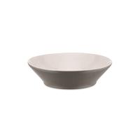 Alessi Dc03/2 Lg Tonale Assiette Creuse en Céramique Stoneware, Light Grey, Set de 4 Pièces