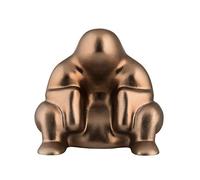 Alessi Dédé PS18 BM - Bloque-Porte Design en Résine Thermoplastique avec Revêtement en PVD, Brown Metal