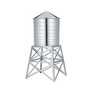 Alessi Récipient DL02 Water Tower – acier inoxydable argent 12 x 12 x 27 cm