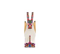 Alessi Donkey ESA05 5 - Figurine d'Âne pour Crèche en Porcelaine avec Décalcomanies Appliquées à la Main et Détails en Or 24 Carats, Multicolore