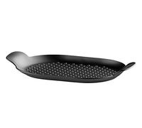 Alessi Poêle à griller Edo en fonte 24.5x40 cm Noir