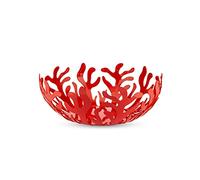 Alessi ESI01/29 Mediterraneo Porte-Fruits en Acier Inoxydable Coloré à la Résine au Époxyde, Rouge, Ø 29 cm