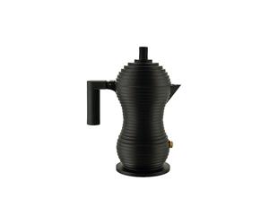 ALESSI Espressomaschine Pulcina Black Alu/Noir 1 Tasse noir