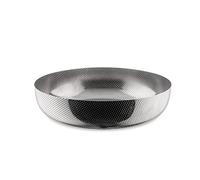 Alessi Extra Ordinary Texture JM17/24 T - Panier Rond au Design Minimaliste en Acier Inoxydable 18/10 avec Décorations, Granulés en relief, 24 cm