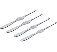 Alessi Fourchette à fruits de mer Colombina Fish Lot de 4 Acier inoxydable
