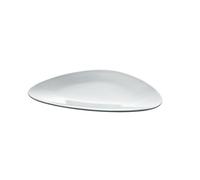 Alessi Fm10/5 Colombina Collection Assiette à dessert en Porcelaine Blanche, Set de 6 Pièces