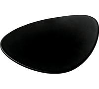 Alessi Fm10/79 Colombina Collection Grand Soucoupe en Bone China, Noir, Set de 6 Pièces
