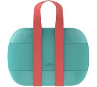 Alessi-Food À Porter Boîte À Lunch Avec Trois Compartiments En Résine Thermoplastique, Bleu