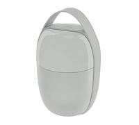 Alessi Food à Porter Lunch Box SA03 G - Lunch Box à Deux Compartiments avec Élément de Refroidissement, Résine Thermoplastique, Gris