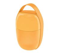 Alessi, Food à porter SA03 Y, Lunch pot à deux compartiments en résine thermoplastique avec élément réfrigerant, jaune.