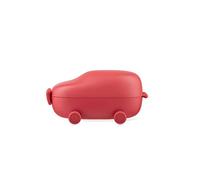 Alessi Food à Porter SA06 R - Boîte à Snack avec Deux Compartiments en Forme de Voiture Jouet en Résine Thermoplastique, Sans BPA, Rouge