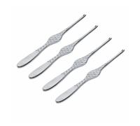 Alessi Fourchette à fruits de mer Colombina Fish Lot de 4 Acier inoxydable