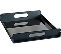 Alessi Plateau Vassily GIA01/45 – Inox 18/10, anses résine noire – 45×30×6,2cm