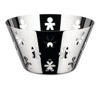 Alessi AKK05 Girotondo Coupe à Fruits Design avec Décoration Perforée Acier Inoxydable, Diametre 23 cm