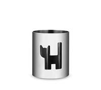 Alessi Girotondo Rond de Serviette Ajouré en Acier Argenté, Chat