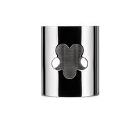 Alessi Girotondo Rond de Serviette Ajouré en Acier Argenté, Fleur