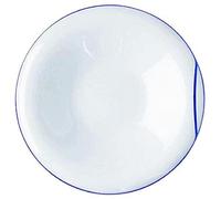 Alessi Gv19/88 Hikuri Soucoupe Pour Tasse à Café-filtre en Porcelaine Blanche Décorée, Bleu, Set de 6 Pièces