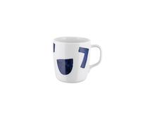 Alessi Itsumo - Yunoki ware NF08/89 - Mug Design, Usage Quotidien, Esthétique Minimale, en Porcelaine Blanche avec Décor Samiro Yunoki, 30 cl