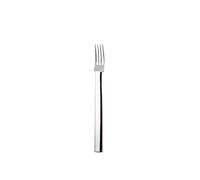 Alessi Jh01/2 Rundes Modell Fourchette de Table en Acier Inoxydable 18/10 Argenté, Set de 6 Pièces