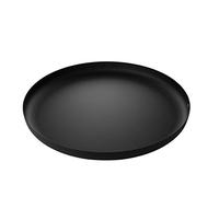 Alessi Jm14/35 BT - Plateau Design Rond en Acier Coloré avec Résine Époxy et Design en Relief, Noir, 35 cm