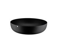 Alessi Jm17/24 BT - Panier Rond Design, Acier Coloré avec Résine Époxy et Décoration en Relief, Noir, 24 cm