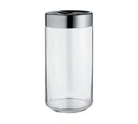 Alessi Pot de stockage Julieta 150cl transparent, acier inoxydable H 21,6cm / Ø 10,5cm
