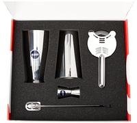 Alessi Lunar Eclipse 5050SET I - Kit de Mélange de Cocktails Inspiré de l'Univers Lunaire, Acier Inoxydable 18/10 Poli, 5 Pièces