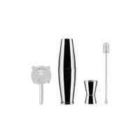 Alessi Lunar Eclipse 5050SET I - Kit de Mélange de Cocktails Inspiré de l'Univers Lunaire, Acier Inoxydable 18/10 Poli, 5 Pièces