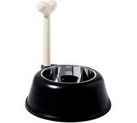 Alessi | Lupita AMMI02 B - Gamelle Design pour Chien en Résine Thermoplastique et Acier Inoxydable 18/10, Noir