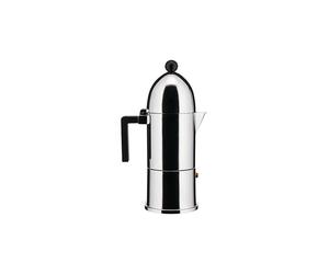 ALESSI Machine à expresso LA CUPOLA 6 tasses Alu /Ind. Noir argent