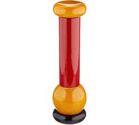 Alessi-Macinasale, Poivre Et Épices En Bois De Hêtre Dyed Noir, Rouge Et Jaune