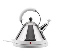 Alessi Bouilloire Electrique Mg32 W Bouilloire Électrique Acier Inoxydable Et Résine Thermoplastique Blanc