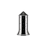 Alessi Mgsal B Salière en Acier Inoxydable 18/10 Brillant avec Base et Couvercle en Pa, Noir