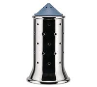 Alessi Mgsal Salière en Acier Inoxydable 18/10 Brillant avec Base et Couvercle en Pa, Bleu Clair