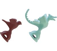Alessi Sifflets MGWHS2 Set de 2 Plastique/Polyamide Vert clair/Rouge
