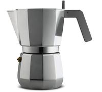 Alessi Moka DC06/9 FM - Cafetière Espresso Design en Fonte D'Aluminium, Poignée Et Pommeau en Pa, Grig. 9 Tasses