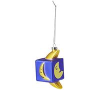 Alessi Mooncube GJ02 8 Décoration de Noël Design Vintage, Représentant Une Lune, en Verre soufflé décoré à la Main, Multicolore