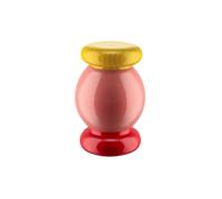 Alessi Totem Domestici ES18 2 - Moulin à Sel, Poivre et Épices Design en Bois de Hêtre, Rose, Rouge et Jaune