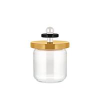 Alessi Pot de stockage ES16 75cl jaune, noir, blanc H x Ø 17x12cm