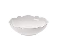 Alessi Mw01/54 Dressed Coupelle en Porcelaine Blanche avec Décoration en Relief, Set de 4 Pièces