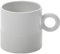 Alessi Mw01/76 Dressed Tasse à Moka en Porcelaine Blanche avec Décoration en Relief, Set de 4 Pièces