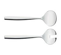 Alessi Mw03/14 Dressed Couverts à Salade en Acier Inoxydable 18/10 Brillant avec Décoration en Relief, Argent, 28,00 x 29,50 x 9,70 cm