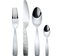Alessi – Service à couverts Mw03s24 – 24 pièces, inox 18/10 brillant, décor en relief