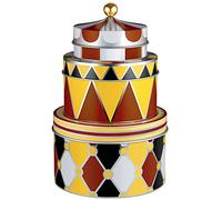Alessi MW31S3 Circus Set de Boîte Porte Objets Design Empilable en Fer Métal Blanc
