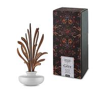 Alessi MW64 4S W Grrr Diffuseur à Feuille - Porcelaine Blanc, Bois d'acajou