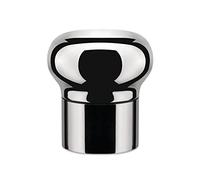 Alessi Noè GIA12 - Bouchon Hermétique à Espansion pour Bouteilles de Vin et Champagne, Argenté