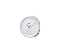 Alessi Ora in Horloge d'angle dessinée par Giulio Iacchetti 21x21x13 cm Bianco