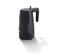 Alessi – Cafetière expresso Ossidiana MT18/3 B – design, fonte d'aluminium, 3 tasses, Noir