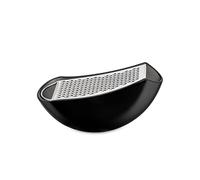 Alessi | Parmenide AARU01 B - Râpe à Fromage Design avec Récipient en Résine Thermoplastique et Acier Brillant, Noir
