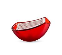 Alessi Parmenide AARU01 R - Râpe avec Ramasseur de Motifs, en Résine Thermoplastique et Acier Poli, Rouge
